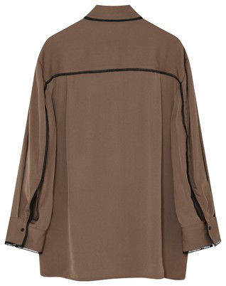 Olenna Matte Crepe Skjorte - Capers